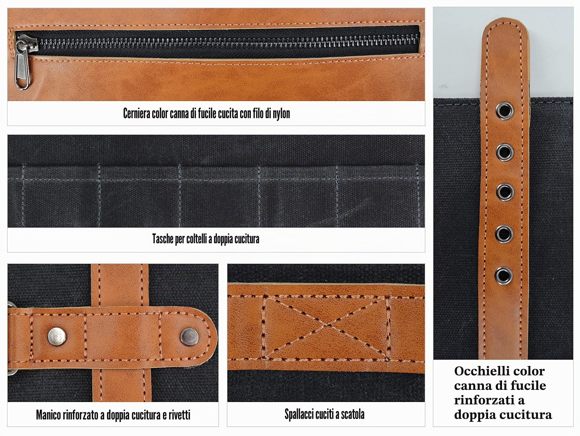 Rotolo di coltelli a 14 tasche, rotolo di coltelli in pelle, tela per coltelli, porta coltelli, borsa per coltelli, borsa da chef, borsa per coltelli da chef, rotolo per coltelli da chef, borsa per