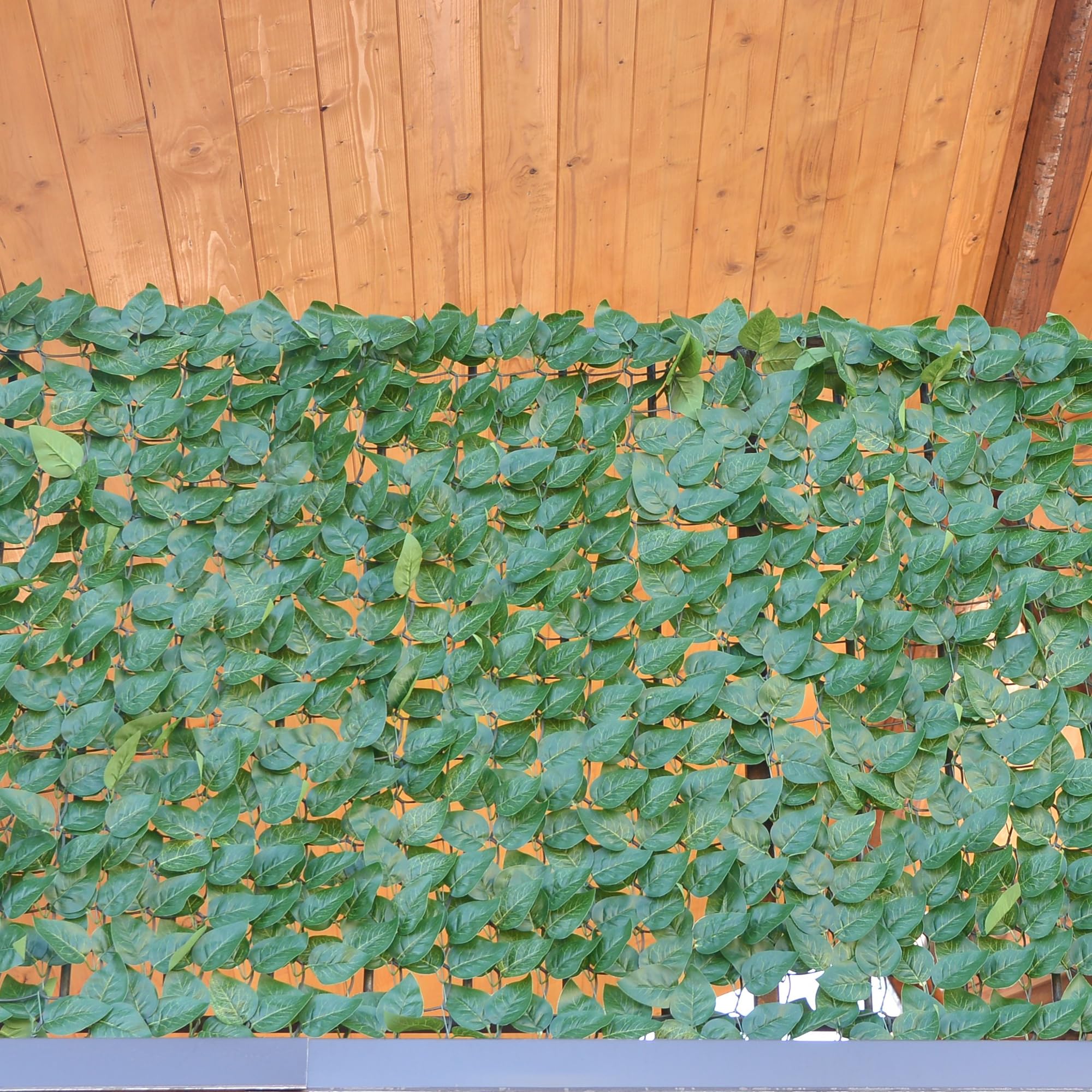 TENAX Divy Laurus PRO 100x300 cm Verde, Siepe Sintetica con Foglie in Polietilene Tipo Lauro per la Schermatura Frangivista di Balconi, Giardini e Recinzioni