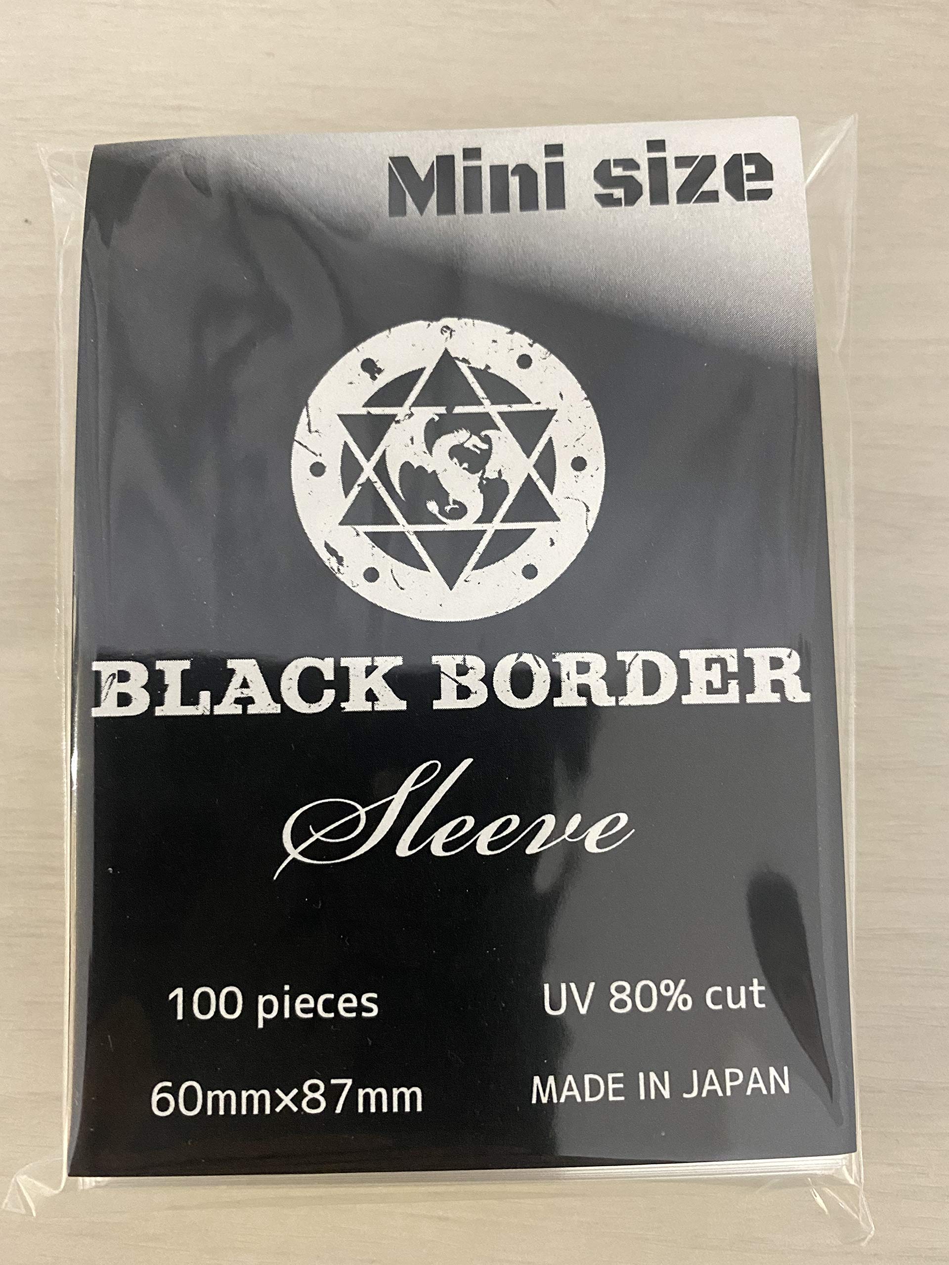 ブラックボーダー　UVカットスリーブ100枚入 Amazon.co.jp: ブラックボーダーUVカットスリーブ（ミニ） UV80%カット