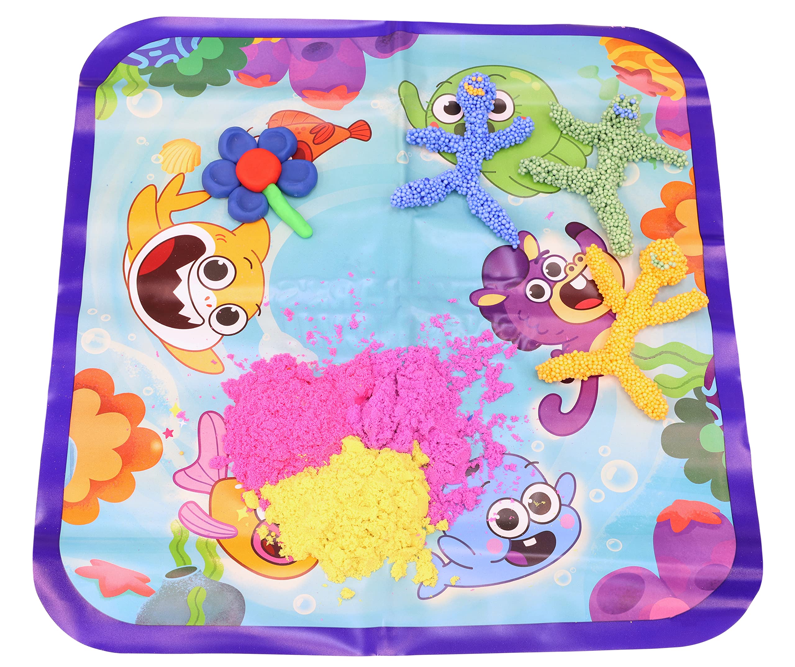 Toyland Baby Shark’s Big Show Touch & Feel Spielset – Mit Sensorischem Teig, Schaum & Matte