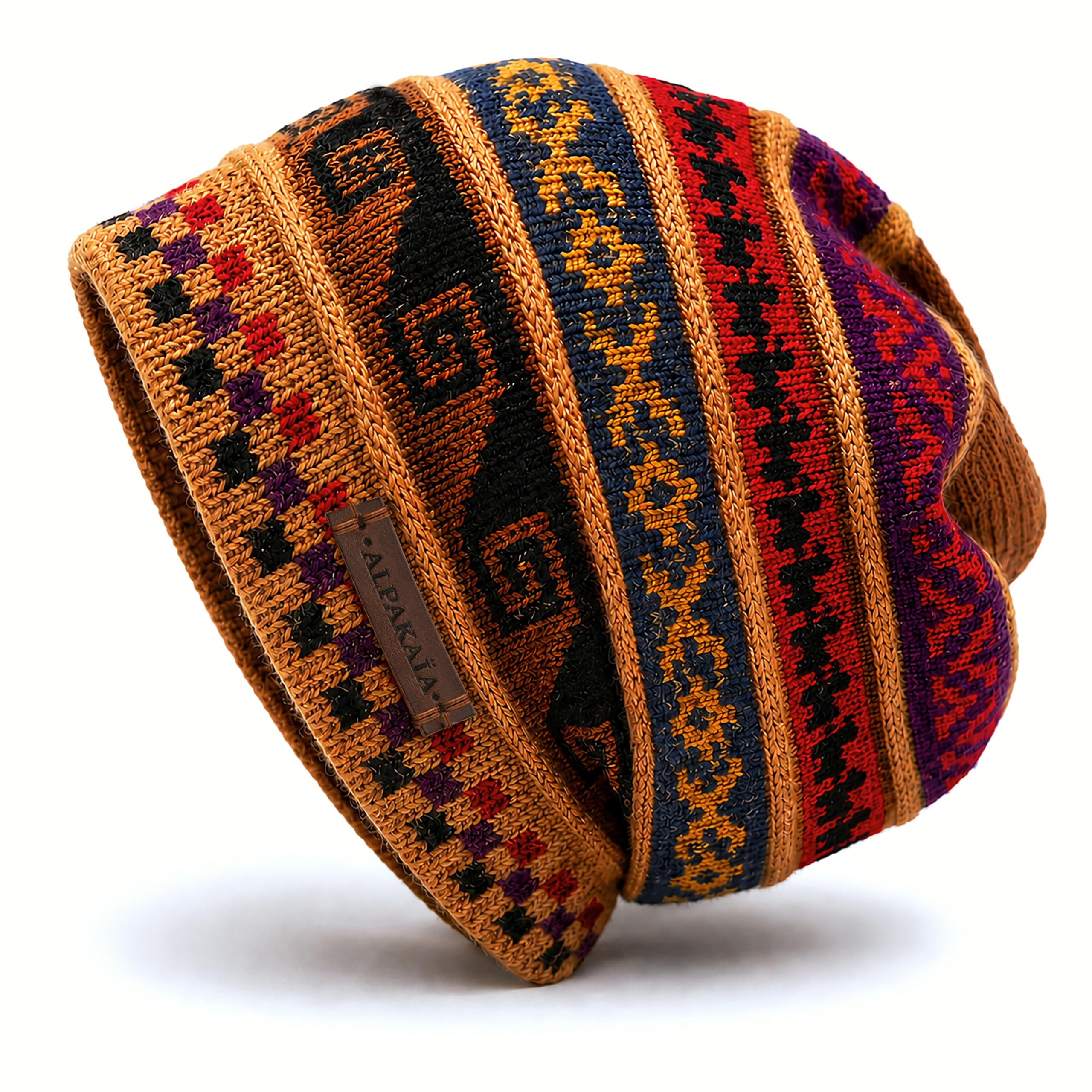 Generisch Alpaka Mütze Damen Herren – 100% Baby Alpaka – Wintermütze