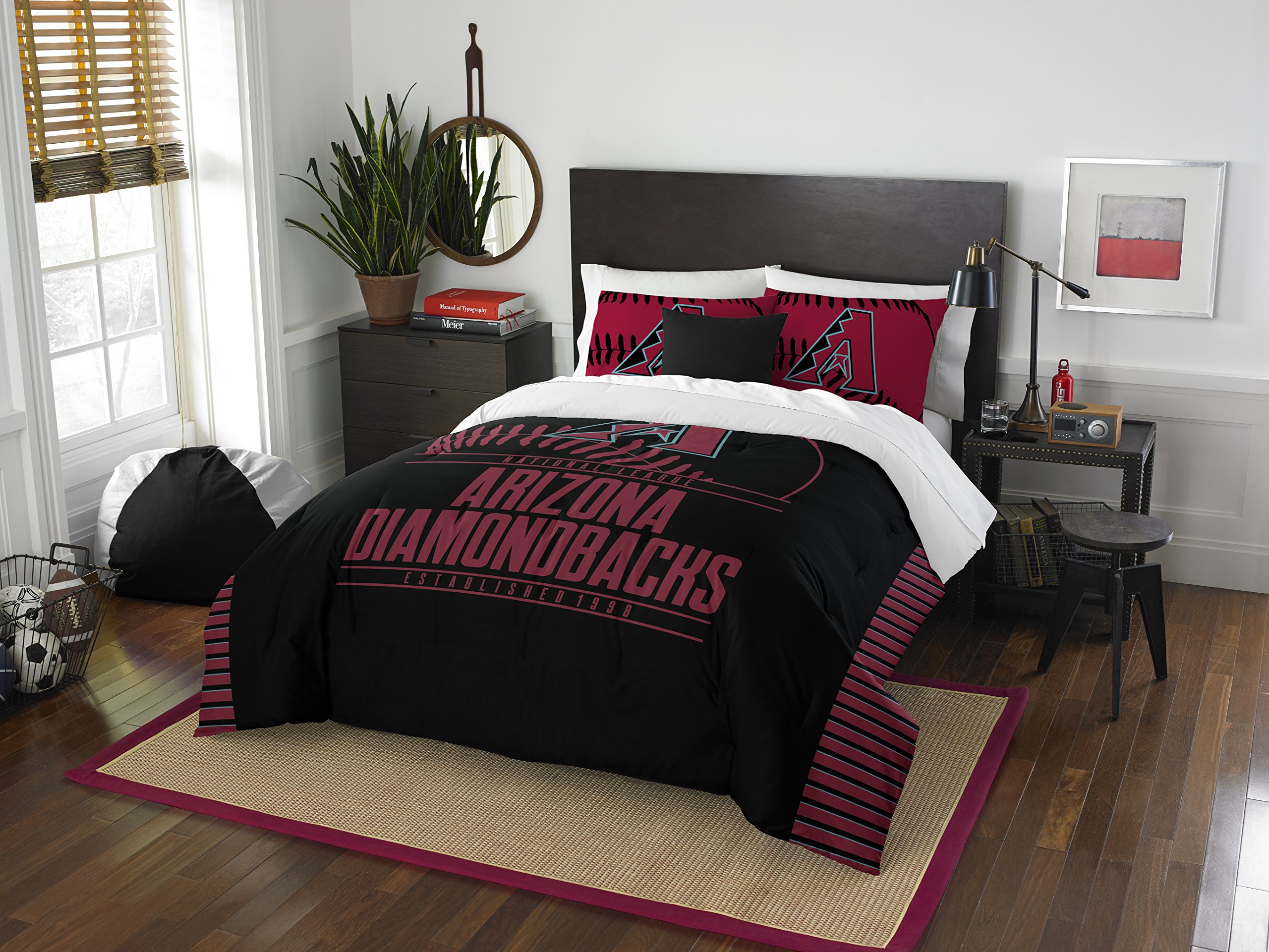 Officially Licensed MLB Full/Queen Grand Slam Comforter & Sham Bedding, Soft & Cozy, Washable, Throw