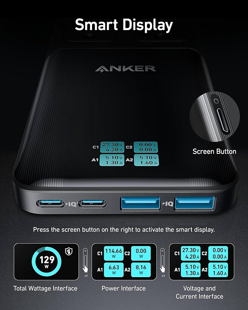 Amazon.com: Anker Prime 6-in-1 USB C Charging Station, 140W
