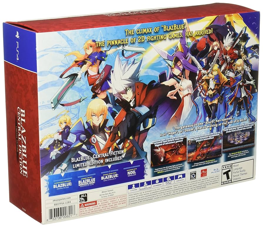 PlayStation3 - ブレイブルー セントラルフィクション Limited Box PS3 Amazon.com: [PS3] BLAZBLUE CENTRALFICTION Limited Box