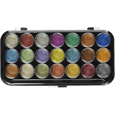 Amazon Co Jp パールの水彩絵の具ケーキ 21 Pkg アソート カラー ホーム キッチン