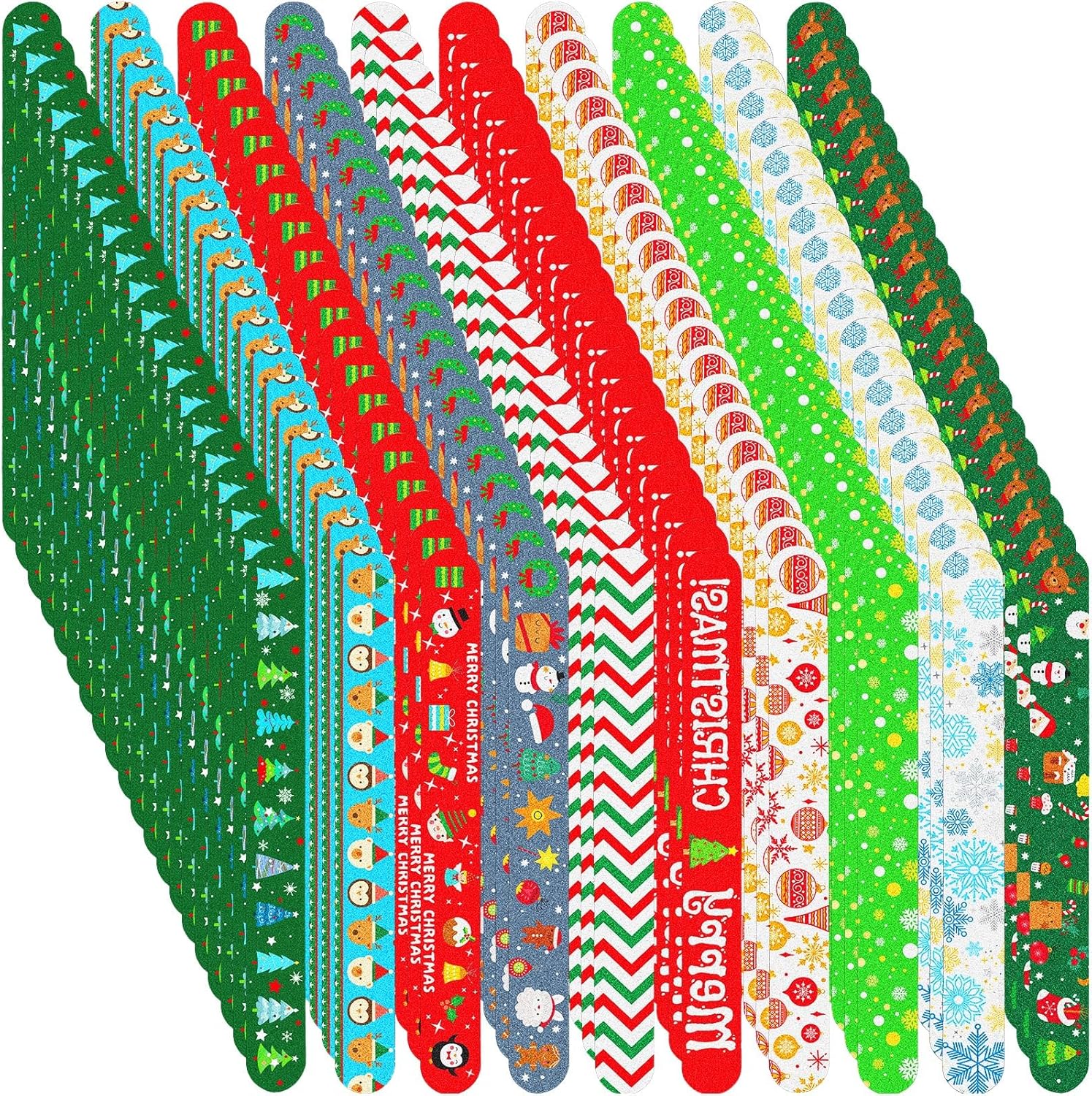 Lasnten 200 Pcs Nail Files Bulk Set for Natural Nails