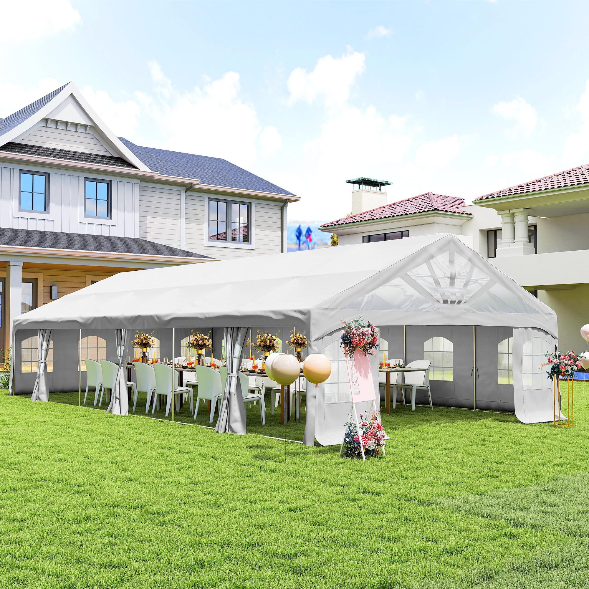 hito_eo　新品 OUTDOOR PRODUCTS for SALON ITOPFOX 9.8 ft. x 9.8 ft. Beige Outdoor Pop-Up Gazebo Canopy