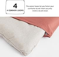 Vista 170 de Bedsure - Juego de edredón tamaño matrimonial de 3 piezas, teñido catiónico azul marino, ropa de cama para todo el año, 1 edredón de 82 x 86