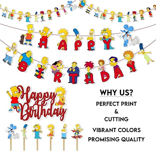 Vista 31 de Petr Pan Theme Birthday Party Supplies – Neverland Decoration Boys Girls – Includes Happy Birthday Banner, Cake Topper, Cupcake Toppers, Garland &