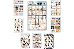 Hadley Designs 8 Boho American Sign Language Poster For Kids