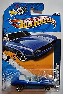 Hot Wheels 2012 Muscle Mania GM Blue '69 Camaro 108/247 Convertible