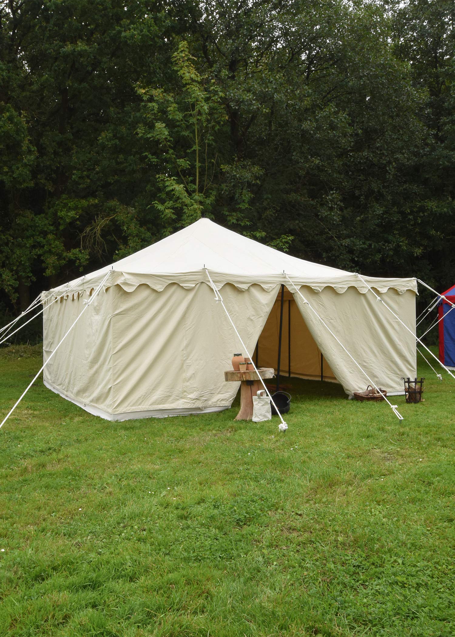Battle-Merchant Herold Tente de chevalier 5 x 5 m 425 GMS Naturel