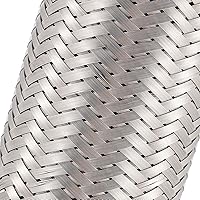 Vista 3 de 4 Pack 2 x 6 Inches Stainless Steel Heavy Duty Exhaust Flex Pipe, Double Braid Exhaust Flex Tube, Overall Length 10 Inches