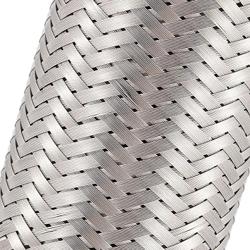 4 Pack 2 x 6 Inches Stainless Steel Heavy Duty Exhaust Flex Pipe, Double Braid Exhaust Flex Tube, Overall Length 10 Inches | Double Braid Exhaust Flex Tube, Overall Length 10 Inches