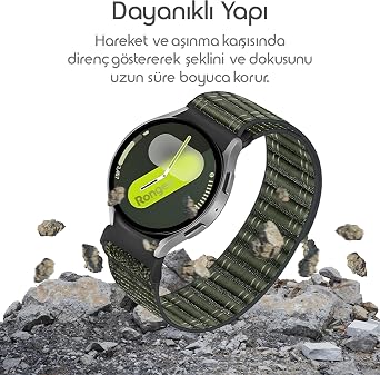 Rongep New Generation Connection Comfort Loop 20mm Cord Compatible with Samsung Galaxy Watch 7 Cord for 7/6/5/4 Series (40mm/44mm) Watch 6/4 Classic (47/43/42mm) Watch 5 Pro Compatible
