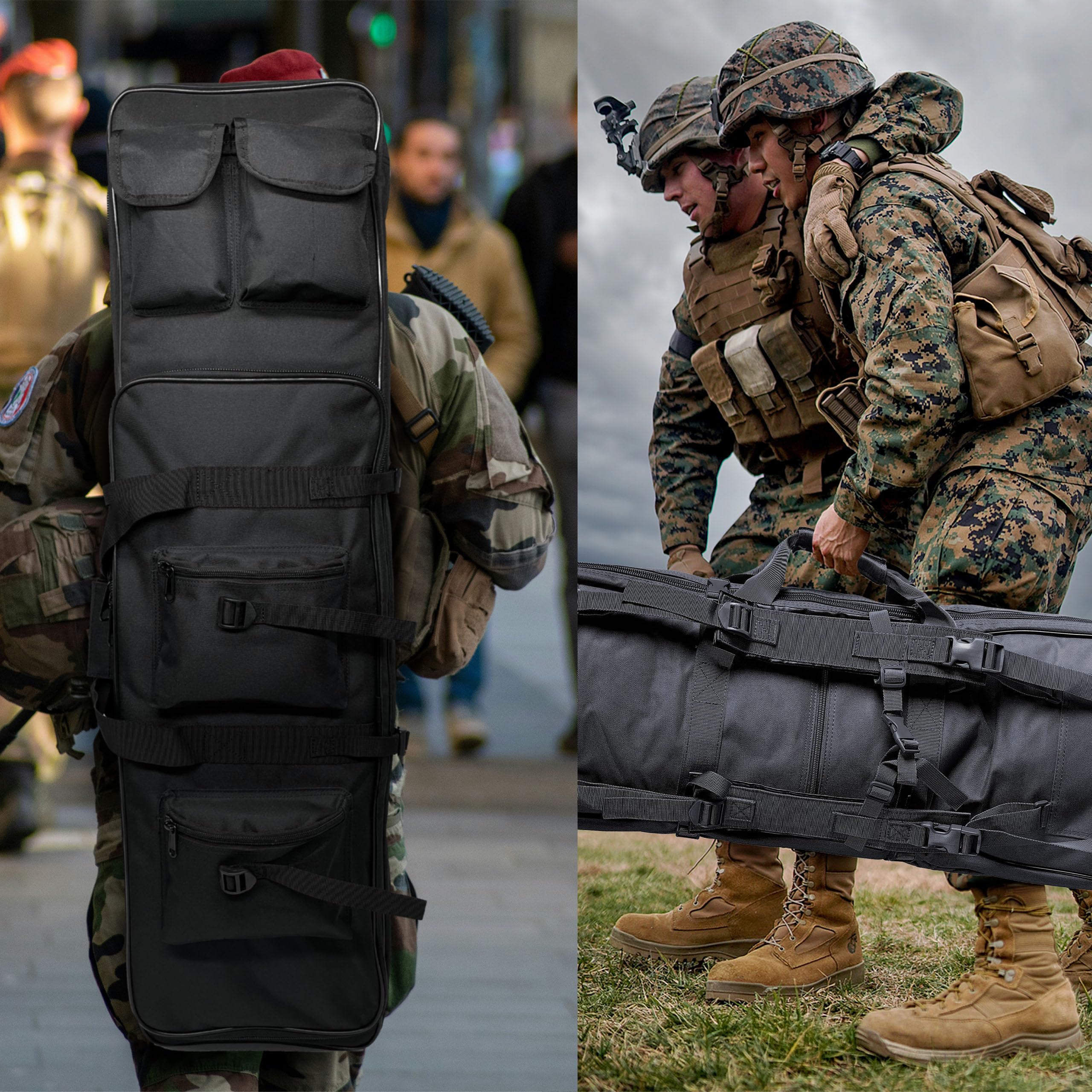 Jaegvida Funda Blanda para Rifle de Caza Militar Bolsa para Escopeta Doble
