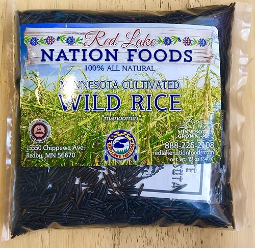 Red Lake Nation, arroz silvestre cultivado en Minesota, 100% natural, sin gluten (12 onzas).