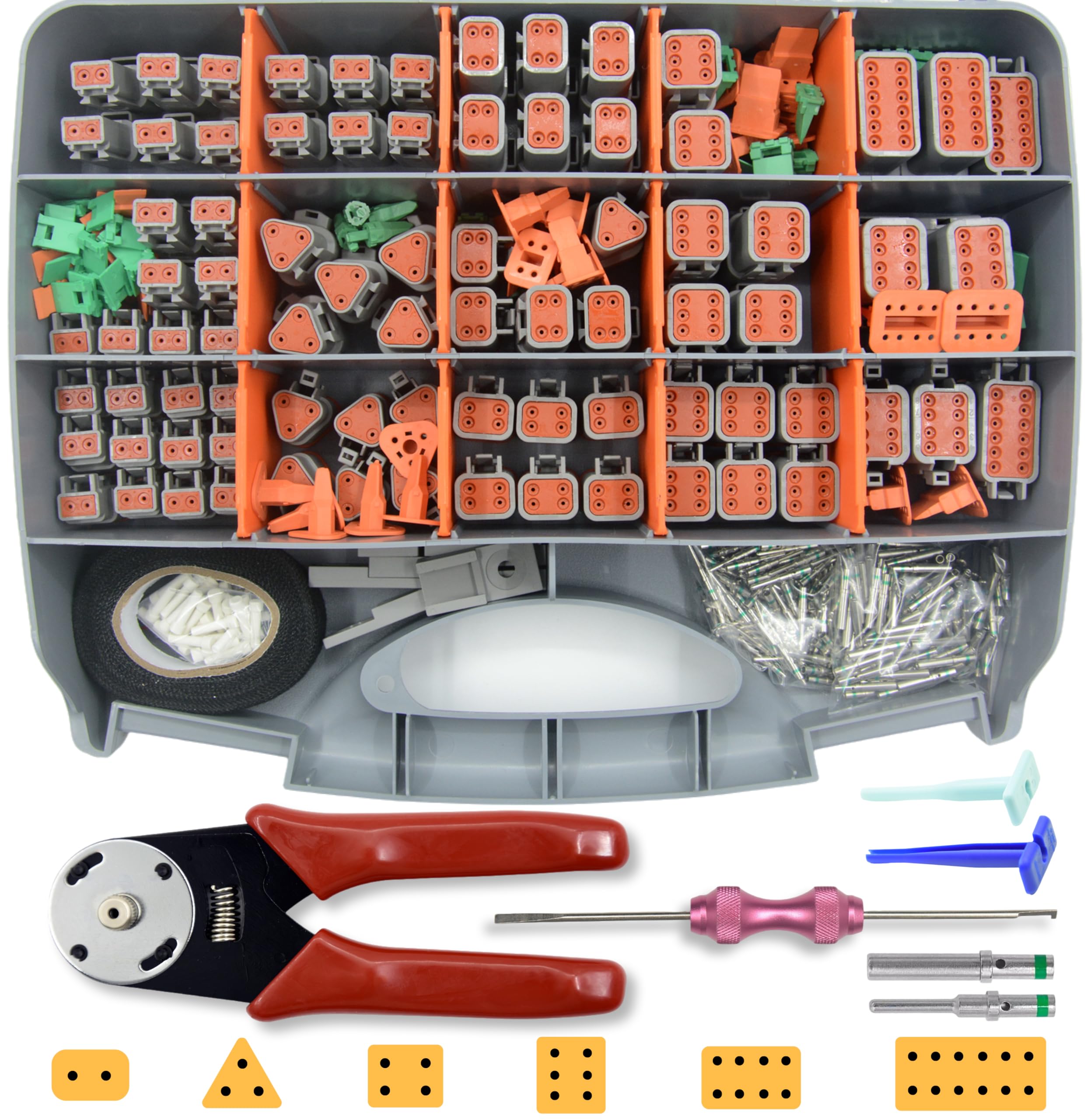 DT Deutsch - Kit de conectores de 500 piezas para coche, camión, barco (DT 500 piezas)