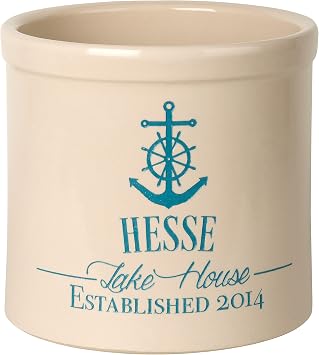 Whitehall Products Anchor Lake Stoneware Crock - Thumbnail 2