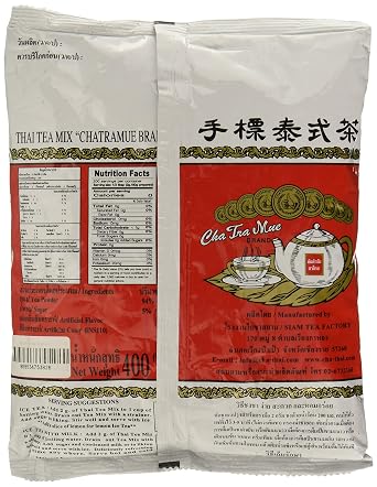 Number-One ChaTraMue Original Thai Iced Tea Mix 400g Bag, Pack of 1