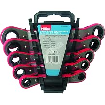 Hilka 11505002 5 pce Metric Ratchet Ring Spanner Set, Set of 5 Pieces