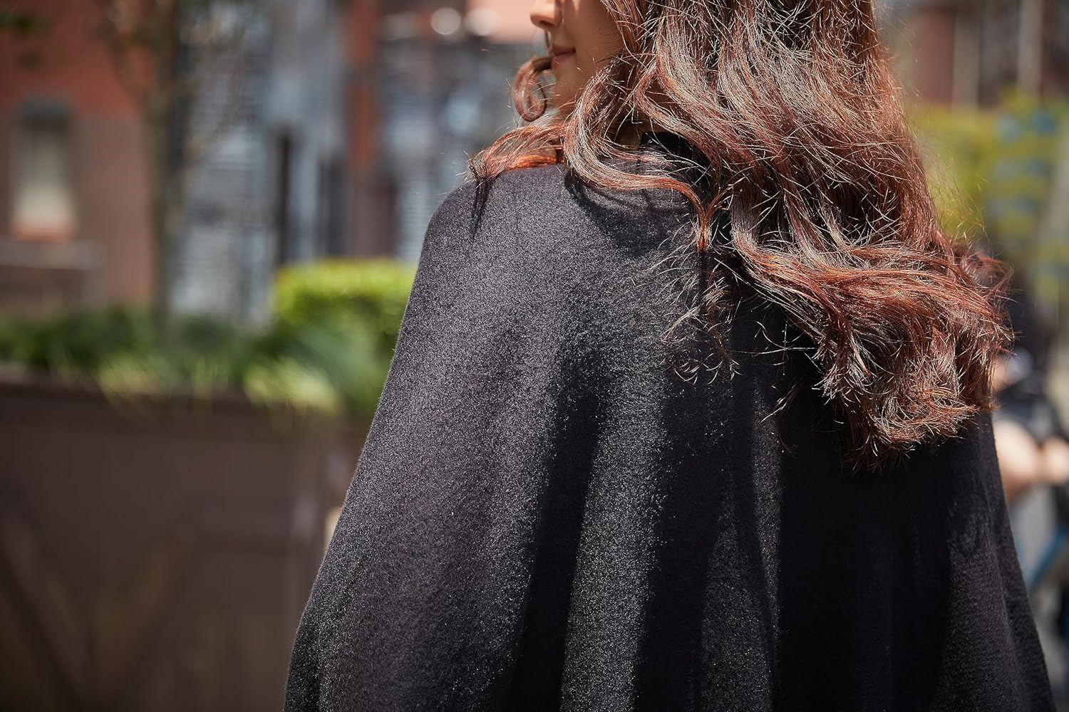 Women's High-Fashion Jacket Cape Ruana for Fall Winter