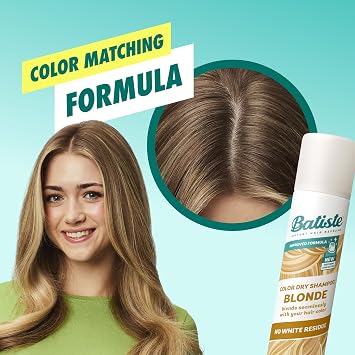 Batiste Dry Shampoo for Blonde Hair, Tinted Dry Shampoo, 5.71 Oz | Colored to Blend Seamlessly, Award Winning No. 1 Brand, Instantly Refresh Hair, Absorbs Oil Between Washes