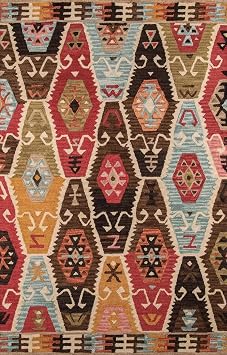 Momeni Rugs Tangier Collection, 100% Wool Hand Tufted Tip Sheared Transitional Area Rug, 36" x 56", Multicolor