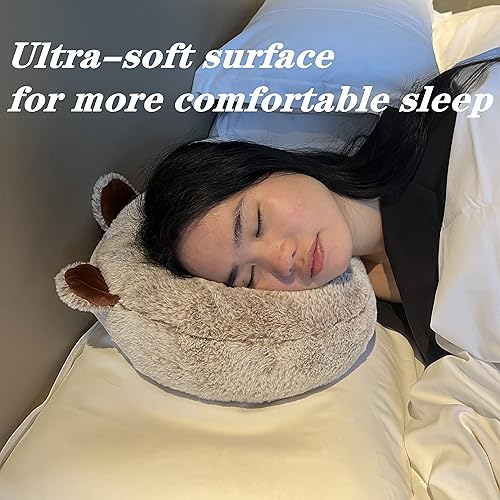 Miniatura 3 de Almohada perforadora para dormir de lado, almohadas de oreja con orificio para las orejas, dormir lateral en forma de O