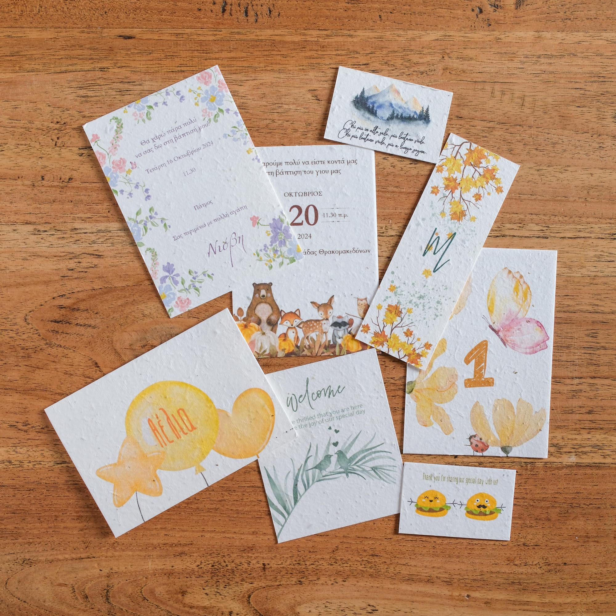 Blooming Seed Paper - 50 Fogli per la Piantumazione - Formato DIN A4, 150 g/m² - 21 x 30 cm - Bianco - In bianco - Semi di Fiori Selvatici Biodegradabili - Per Carte, Inviti, Stampe