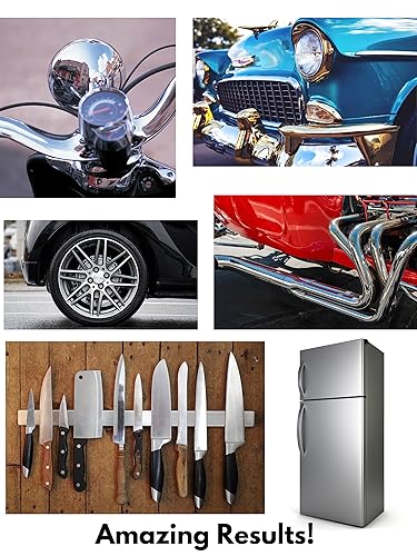 Miniatura 4 de LINE10 Tools Juego de compuestos de pulido de metal, 2 onzas, pasta pulidora para joyería de acero inoxidable de aluminio, rojo, rojo, verde,