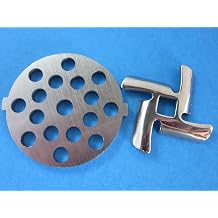 5/16" 8mm disc AND knife for Waring Pro Kalorik, Sunmile, Oster, Rival, Back to Basics Meat grinder