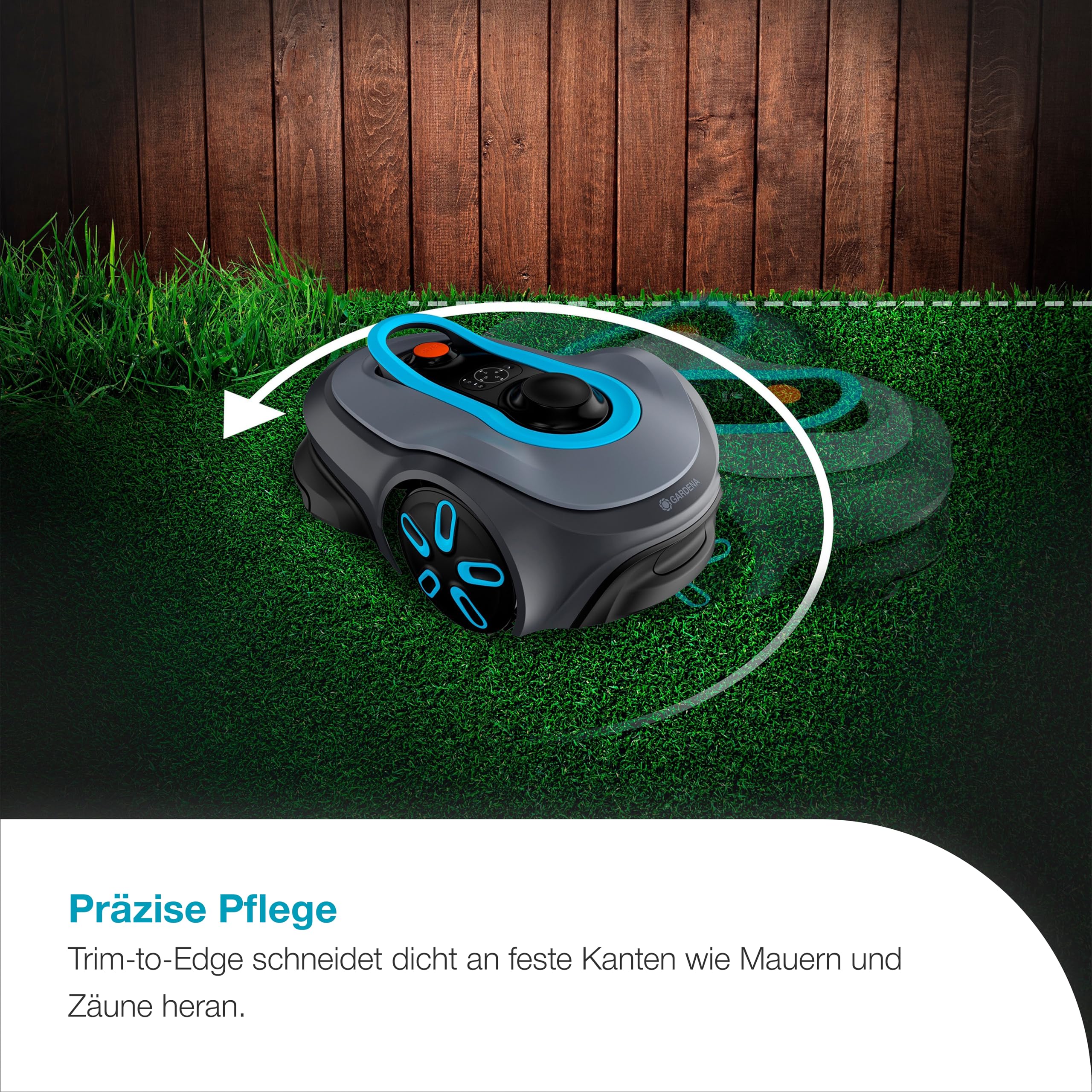 Gardena smart SILENO Free Set 600 m² Mähroboter, kabellos, für Rasenflächen bis 600 m², LONA Intelligence, ohne Begrenzungskabel, leiser Betrieb, intelligenter Mäher mit App Steuerung (19921-20)