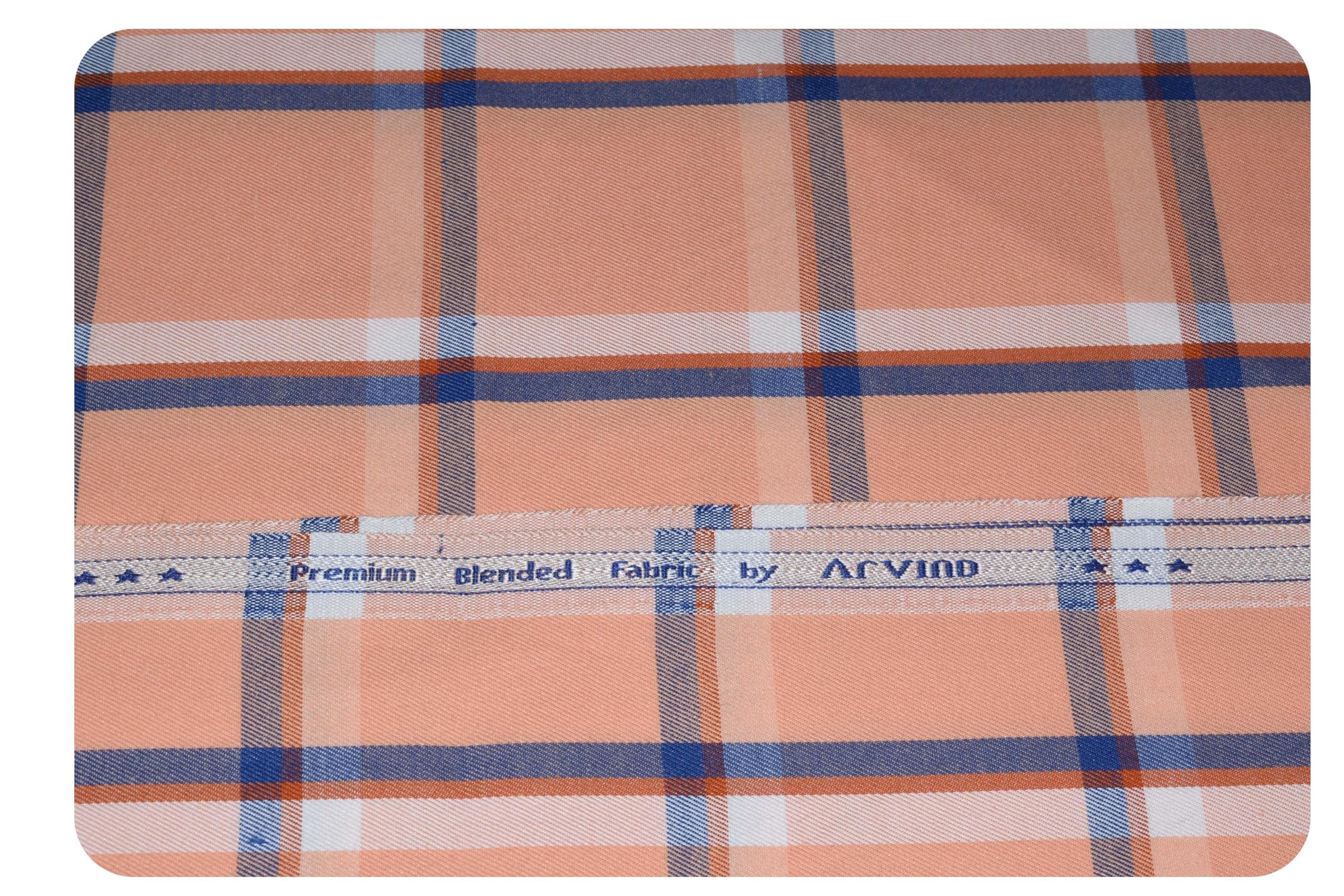 arvind Men's Poly Cotton Blend Checks Unstitched Shirt Fabric (1.60m, Free Size)-picture-19