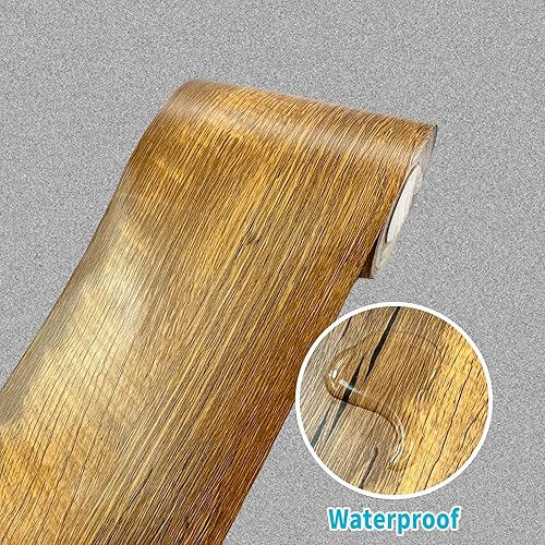 Vista 35 de YESUS Marco de papel tapiz 3D de grano de madera gris oscuro de 3.93 pies (32.8 ft), extraíble, PVC, impermeable, para despegar y pegar, adhesivo