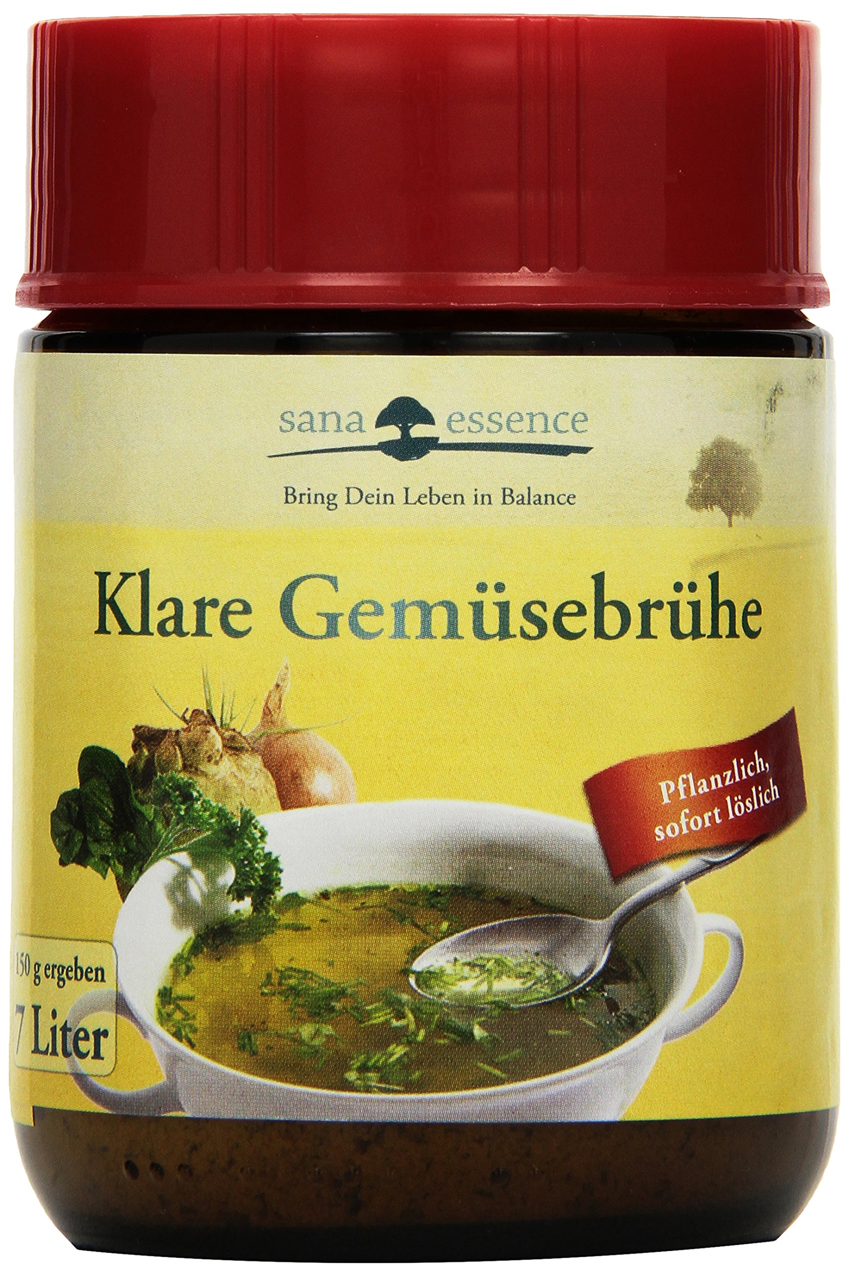Sana Essence Klare Gemüsebrühe, 6 x 150g