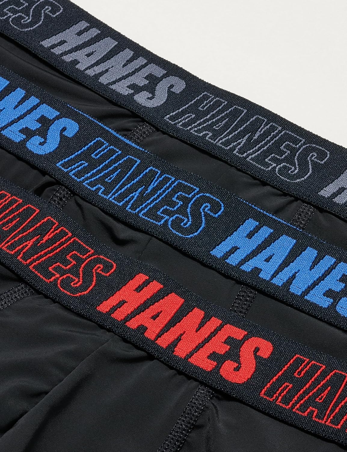 Hanes Men's Moves Performance Boxer Brief, Total Support Pouch, Regular/Trunk/Long Leg, 3-Pack, 8" - Image 2