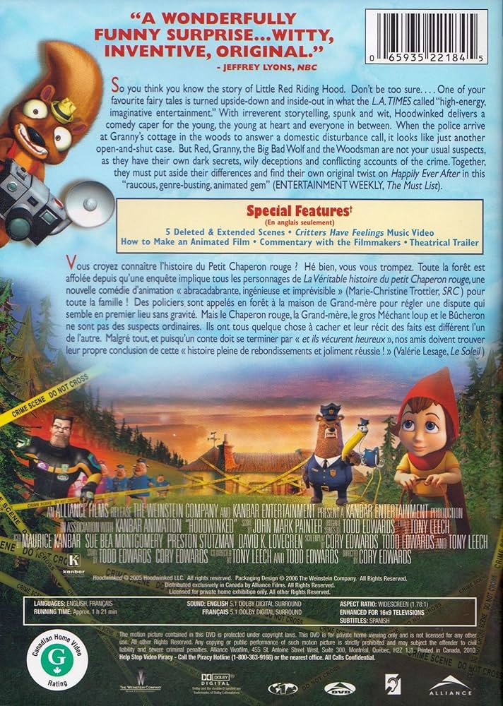 Hoodwinked (Ws) : Amazon.pl: Płyty DVD i Blu-ray