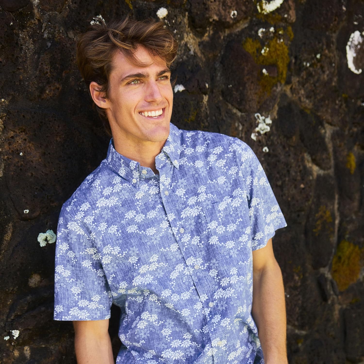 Reyn Spooner Men's Floral Paradise Hawaiian Aloha Shirt - Tailored Button Front