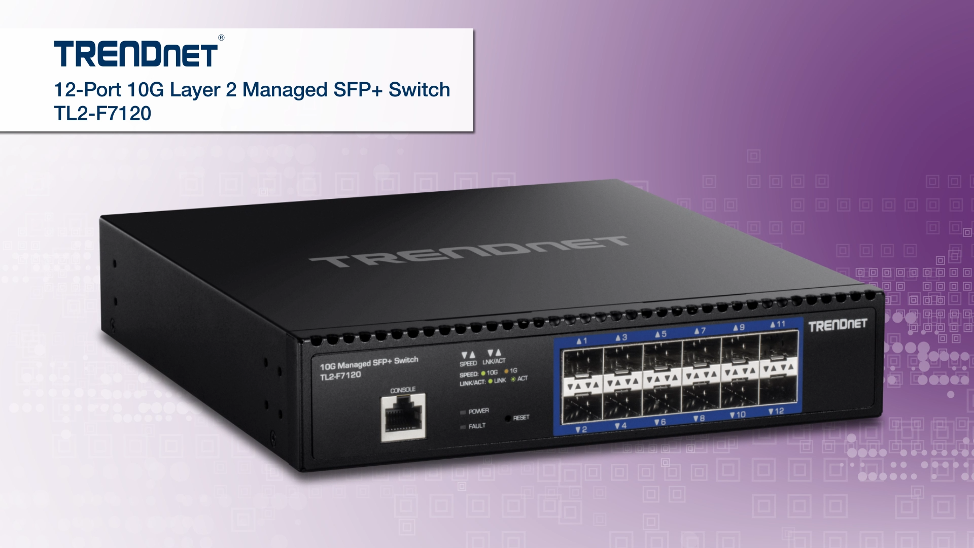 Amazon.com: TRENDnet 12-Port 10G Layer 2 Managed SFP+ Switch, TL2