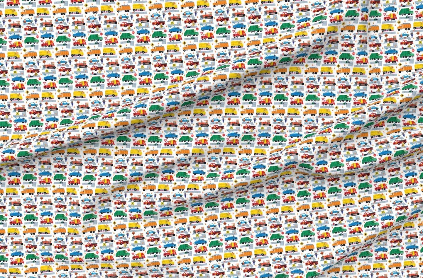 Spoonflower Fabric - Trucks Boys Cars Kids Room Nursery Printed on Minky Fabric by The Yard - Sewing Baby Blankets Quilt Backing Plush