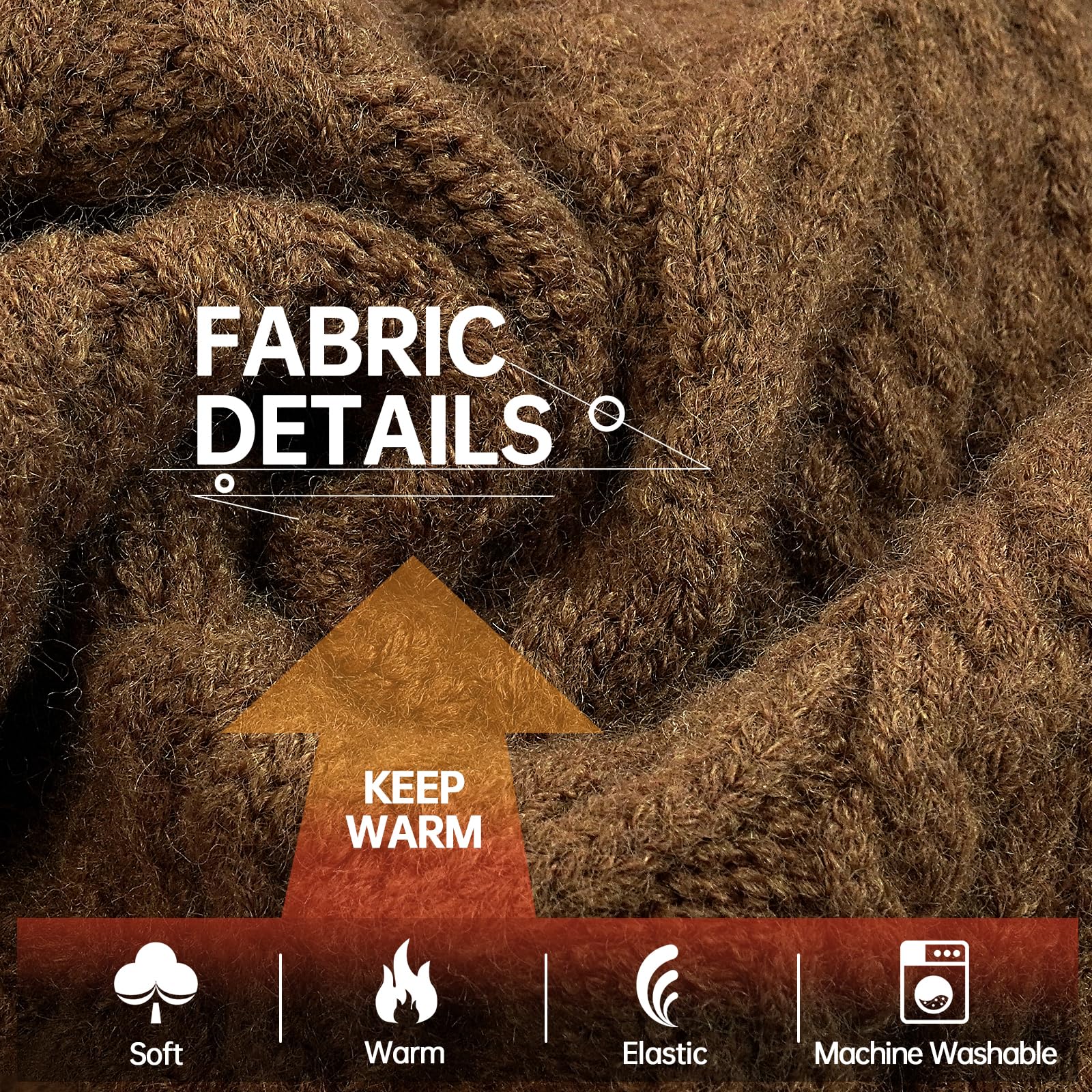 BRKURLEG Weihnachts-Hundepullover – Gestrickt, Warm, Dehnbar – Für Kleine Bis Große Hunde, Maschinenwaschbar