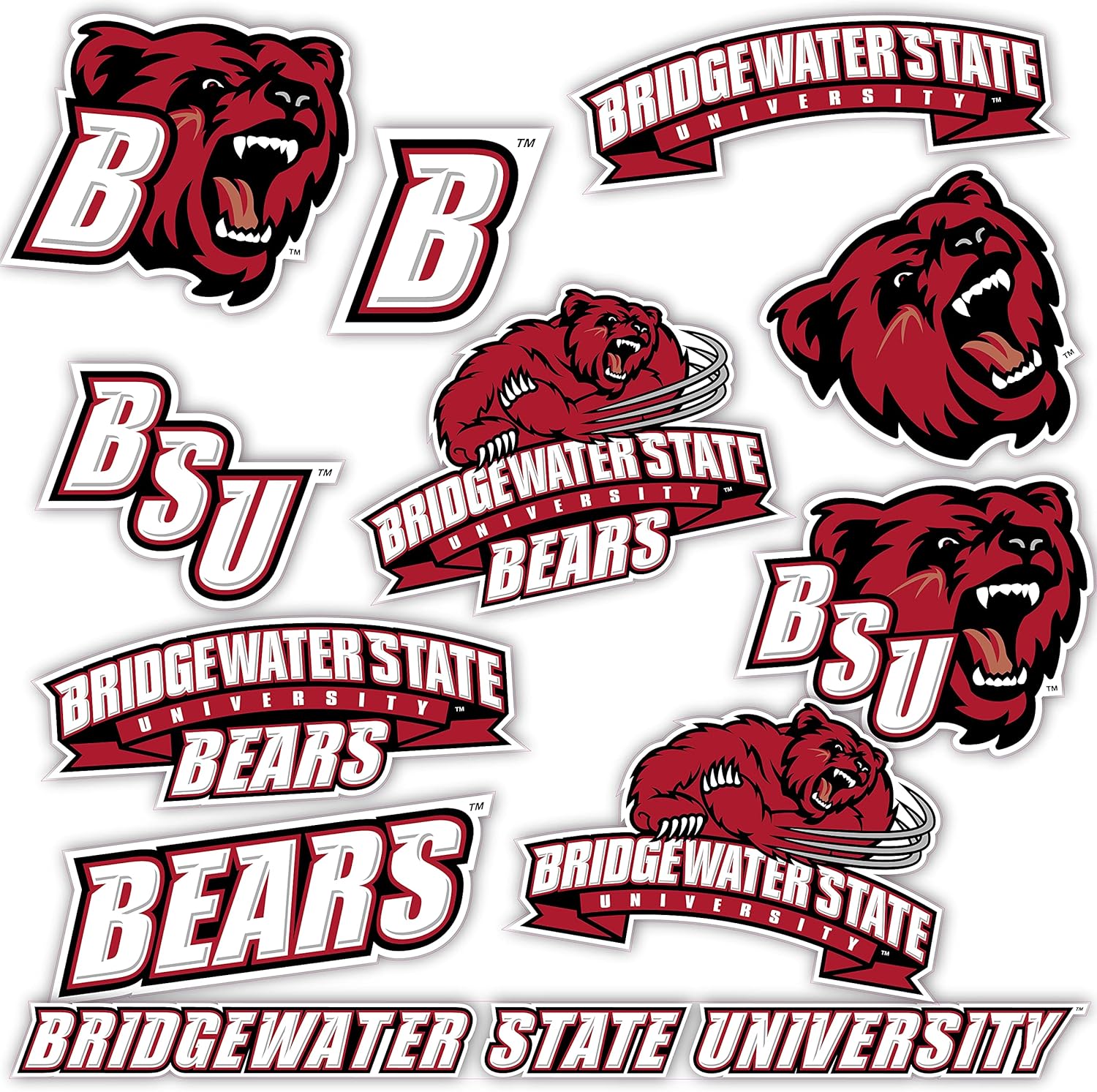 Bridgewater State University BSU Bears Sticker Vinyl Decal