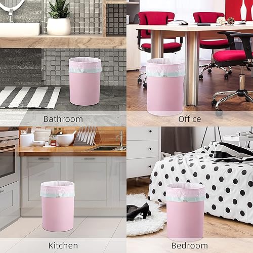 Miniatura 4 de Bolsa de basura de 8 galones, 120 unidades, bolsa de basura con cordón fuerte sin perfume para 30 latas de basura, para cocina, baño, dormitorio,