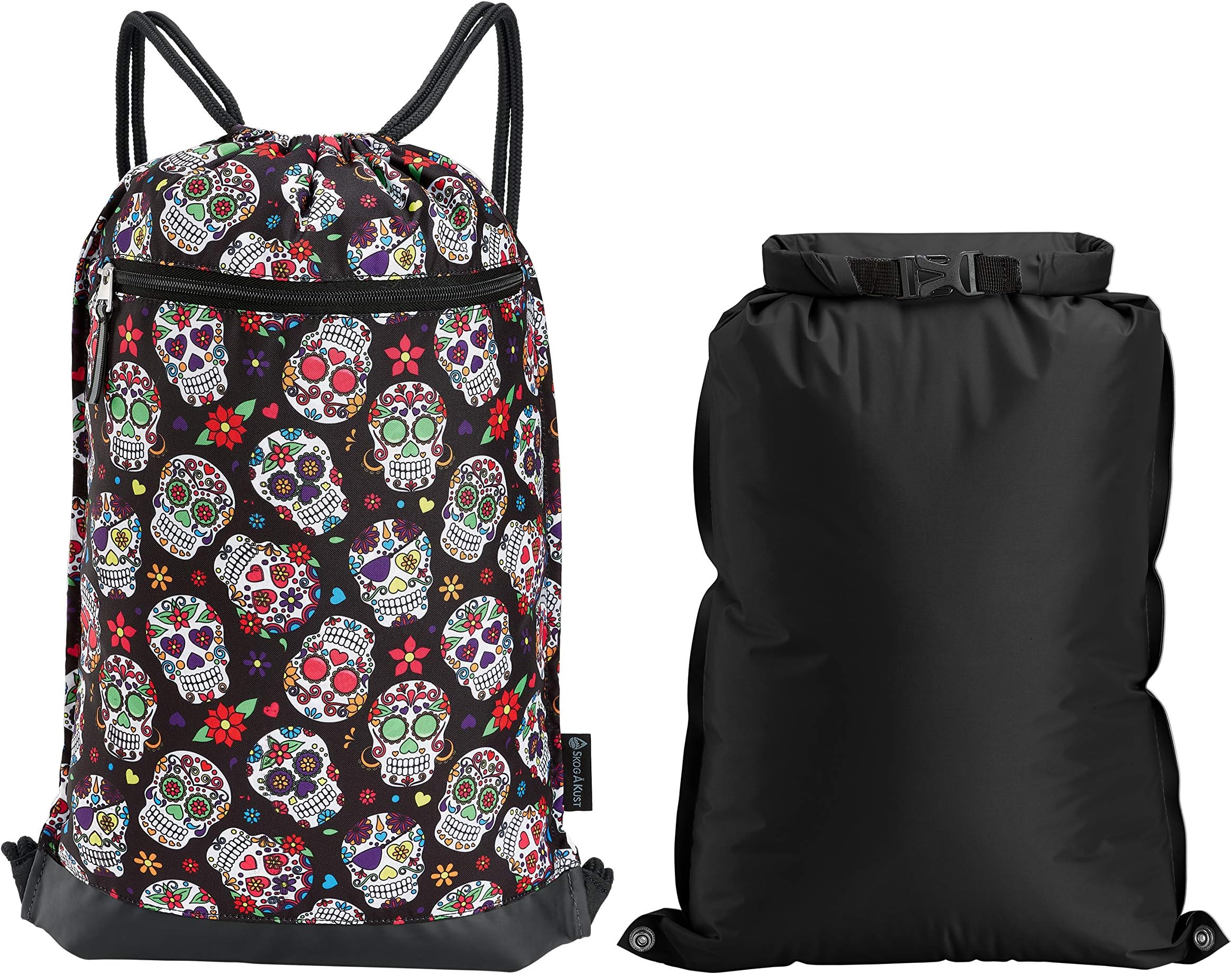 Skog Å Kust GymSak 2-in-1 Drawstring Cinch Bag with Removable Waterproof Dry Bag