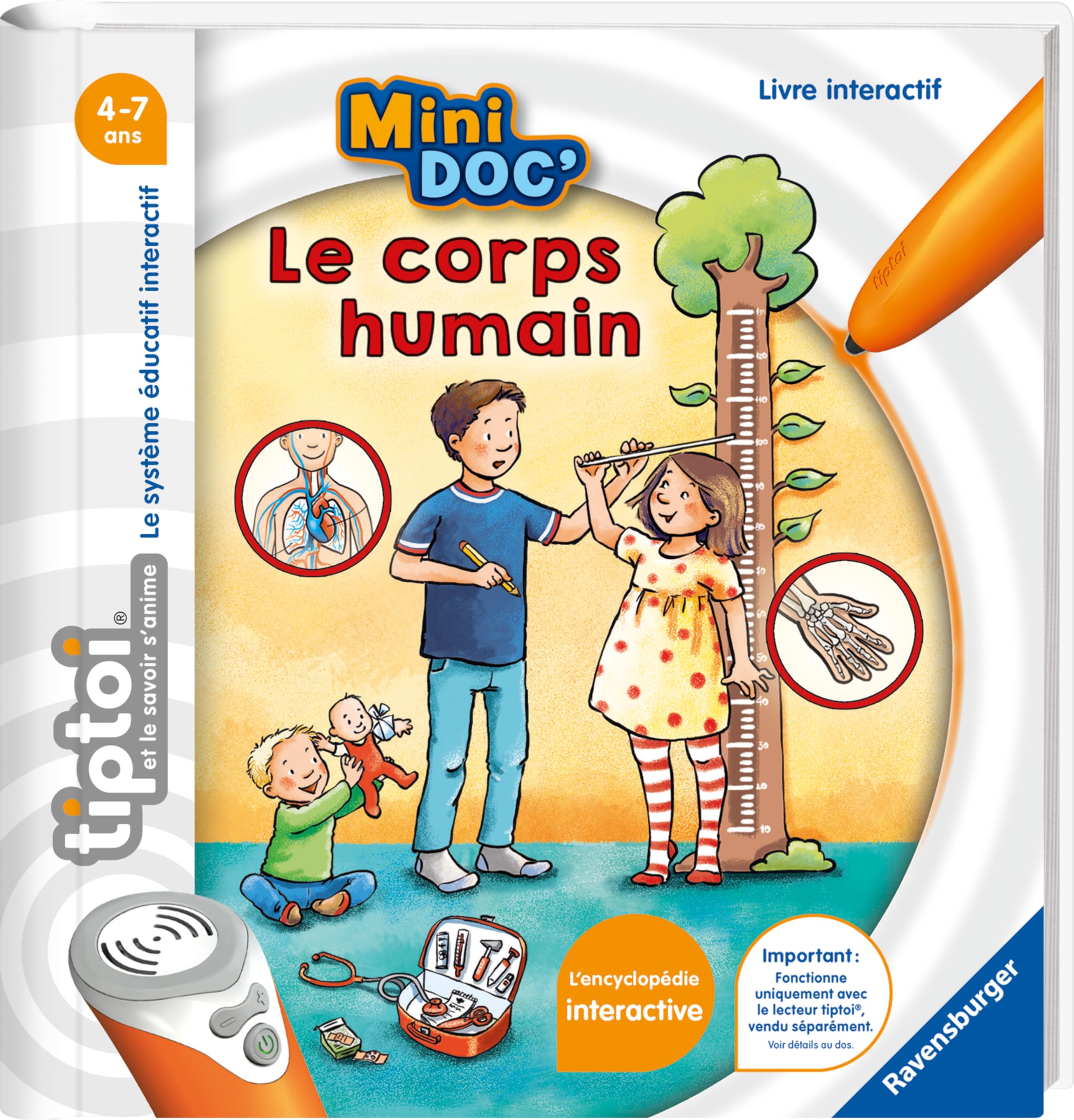 Ravensburger - tiptoi® - Étui Noir pour Lecteur 4ème génération - Jeu éducatif électronique, sans écran - Dès 3 Ans - Version française - 00 181