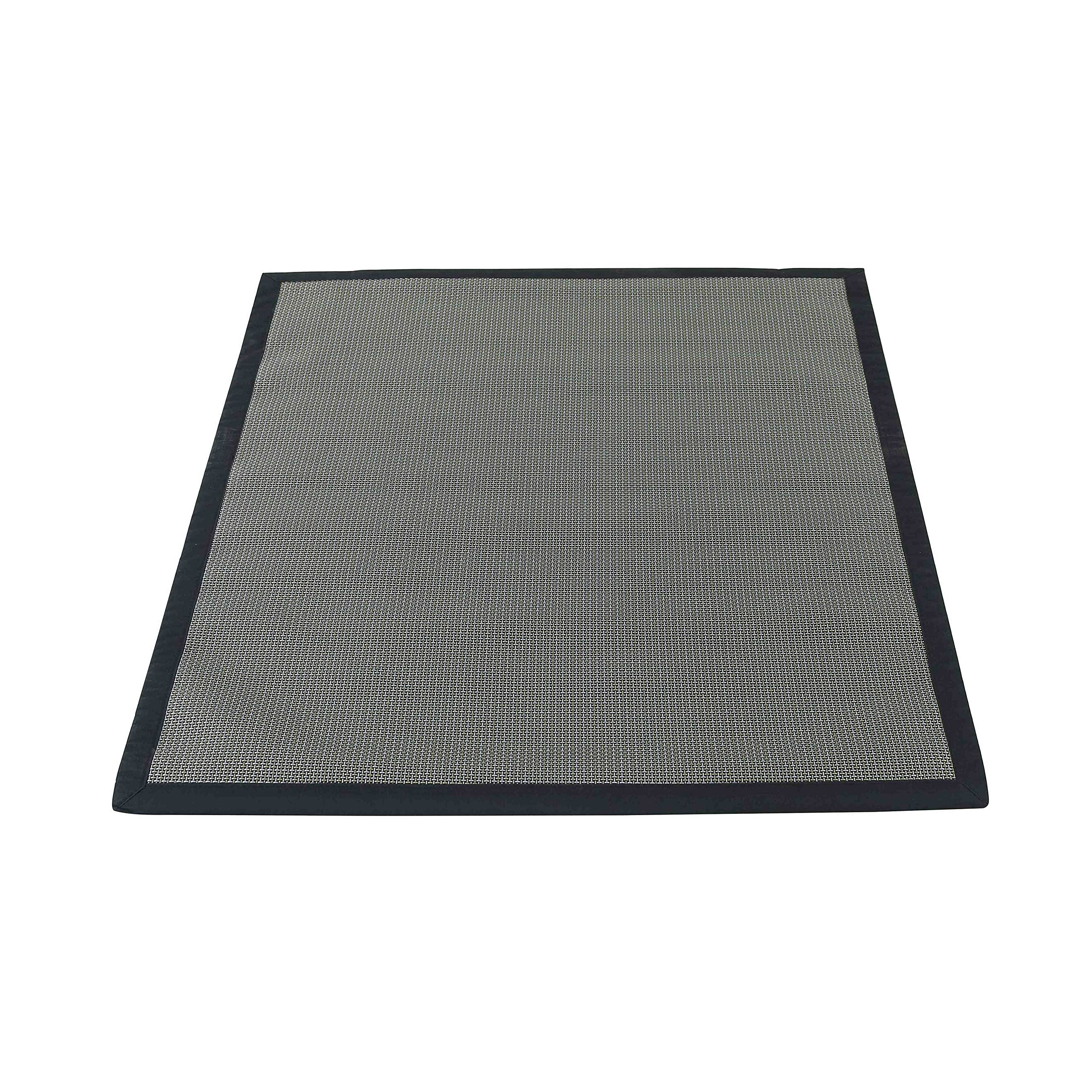 Solys Tapis Barbecue et plancha en PVC Noir 150 x 120 cm