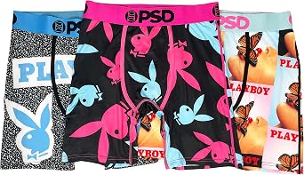 PSD Men's Pb Bunnies 3-Pack Boxer Briefs, Multi, M