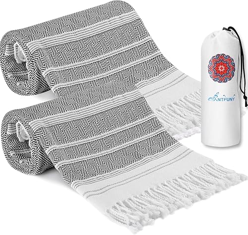 Vista 68 de 4 paquetes de toallas de playa turcas, esenciales para las vacaciones, juego de toallas de baño, piscina, natación, extragrandes, XL, grandes