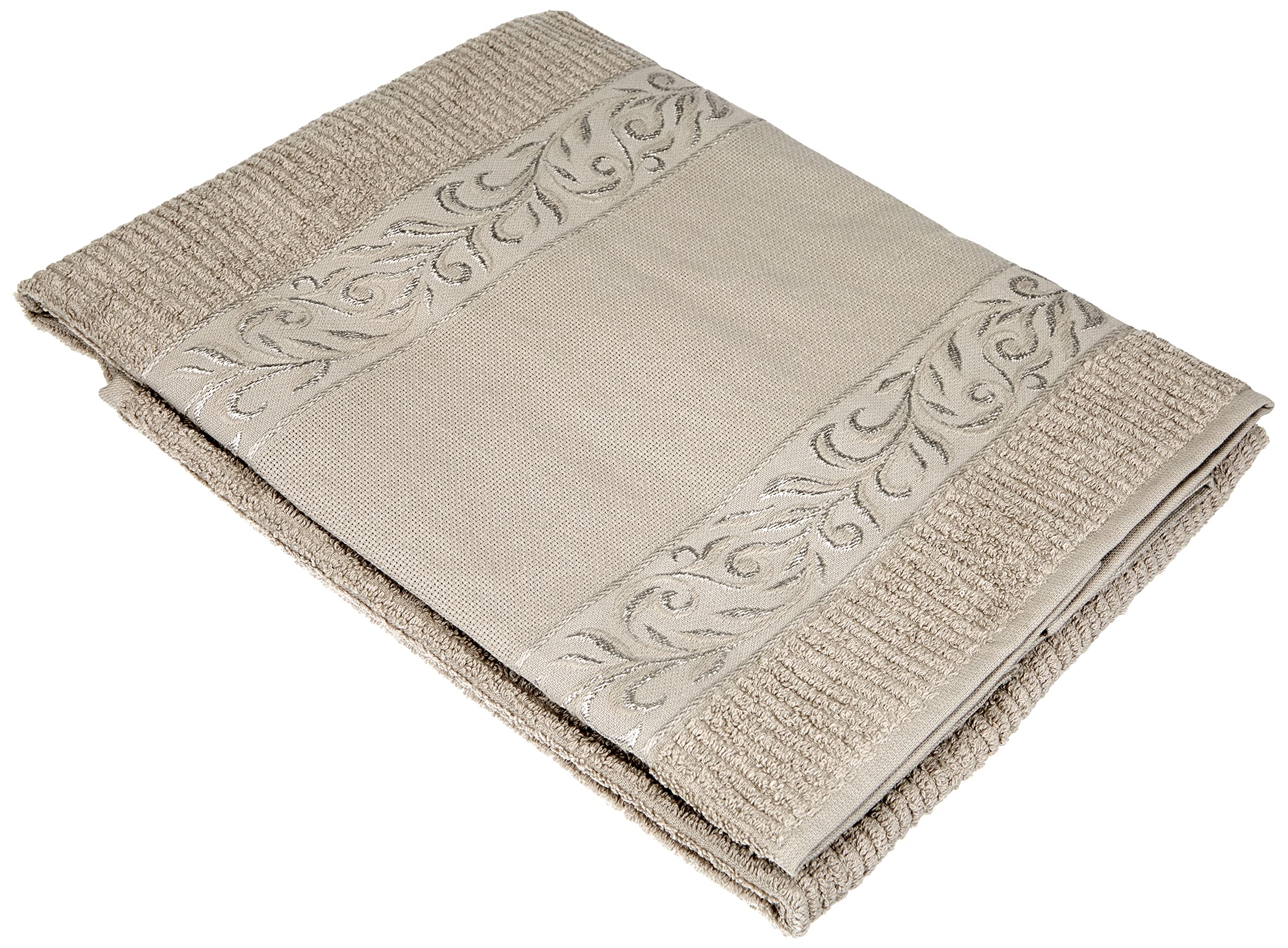Set de serviettes éponge brodée TU avec toile Aïda à broder point de croix 1 1 visage et invité, 100 % coton fabriqué en Italie (blanc